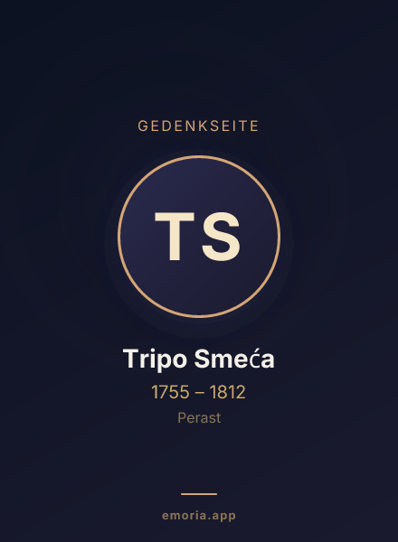Gedenkportrait von Tripo Smeća