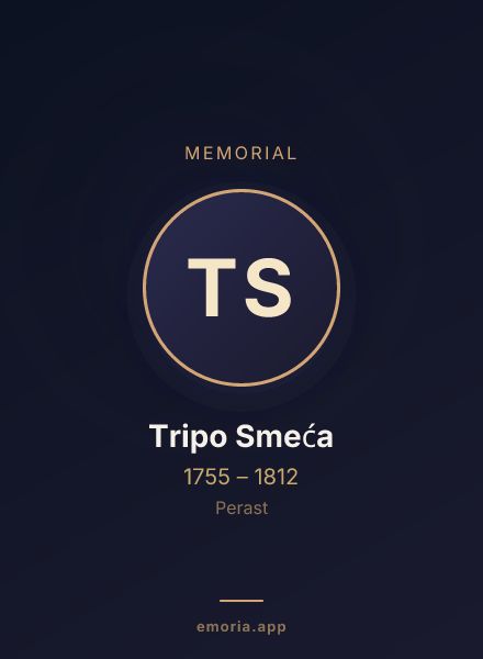 Memorial portrait of Tripo Smeća