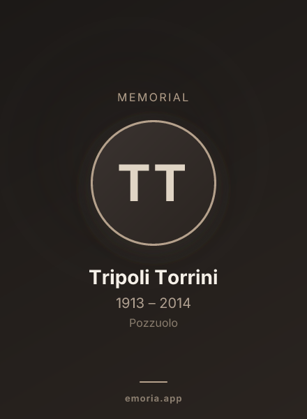 Memorial portrait of Tripoli Torrini