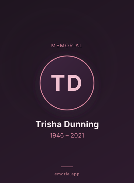 Memorial portrait of Trisha Dunning