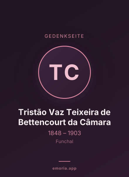 Gedenkportrait von Tristão Vaz Teixeira de Bettencourt da Câmara