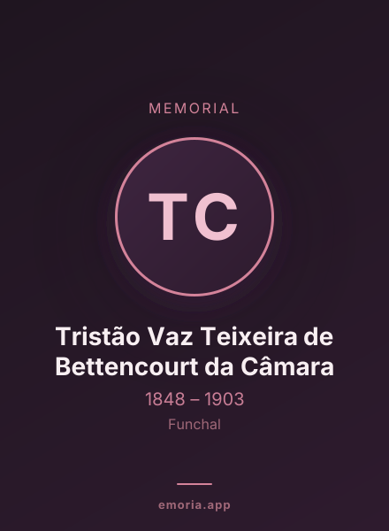 Memorial portrait of Tristão Vaz Teixeira de Bettencourt da Câmara
