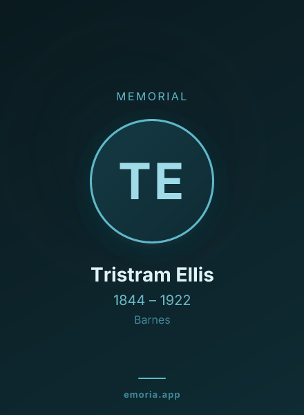 Memorial portrait of Tristram Ellis