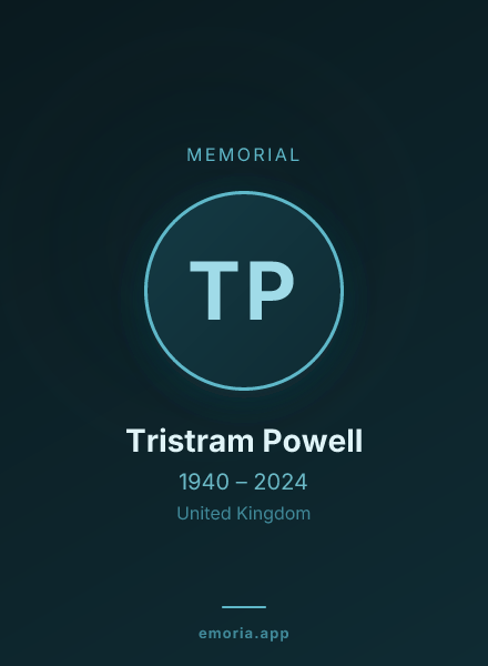 Memorial portrait of Tristram Powell