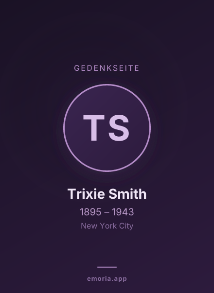 Gedenkportrait von Trixie Smith