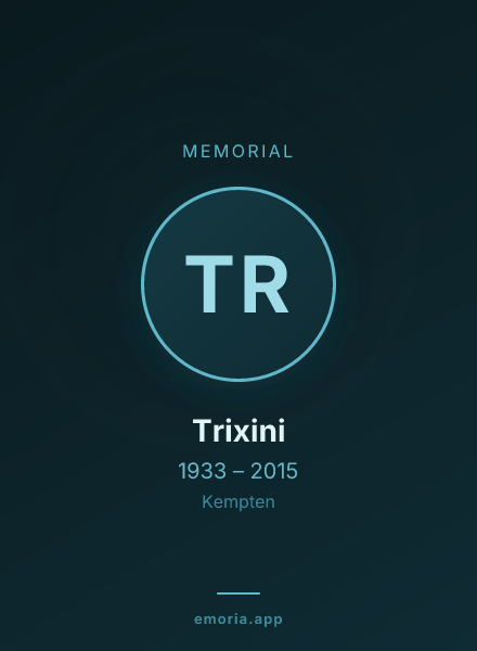 Memorial portrait of Trixini
