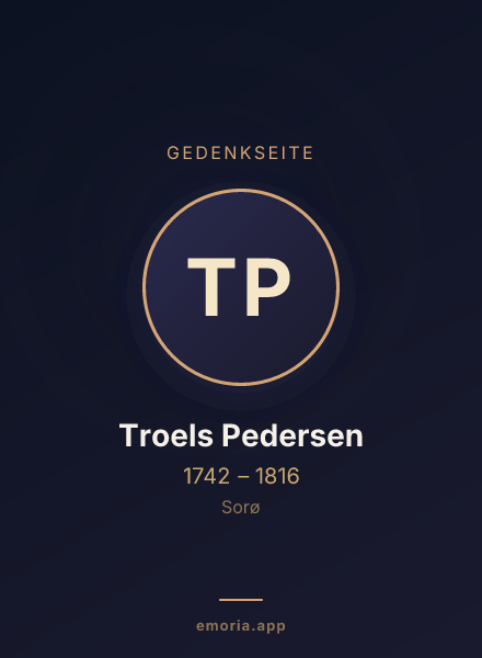 Gedenkportrait von Troels Pedersen