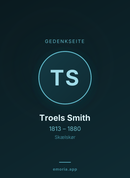 Gedenkportrait von Troels Smith