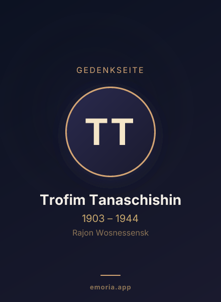 Gedenkportrait von Trofim Tanaschishin