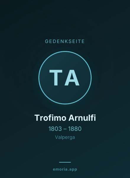 Gedenkportrait von Trofimo Arnulfi