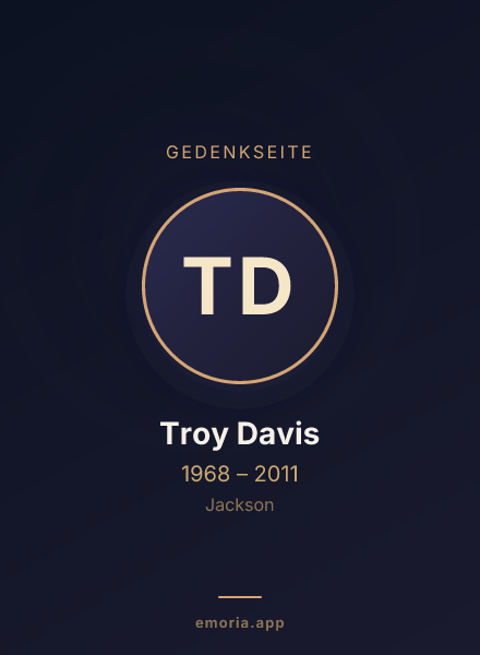 Gedenkportrait von Troy Davis