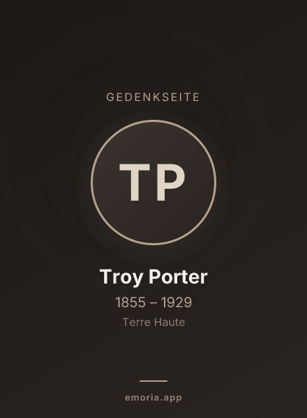 Gedenkportrait von Troy Porter