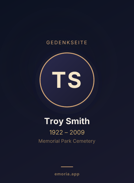Gedenkportrait von Troy Smith