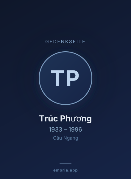 Gedenkportrait von Trúc Phương