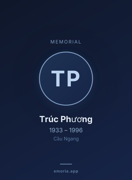 Memorial portrait of Trúc Phương