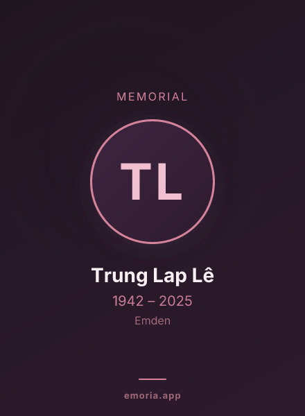 Memorial portrait of Trung Lap Lê