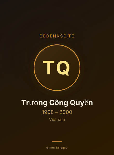 Gedenkportrait von Trương Công Quyền