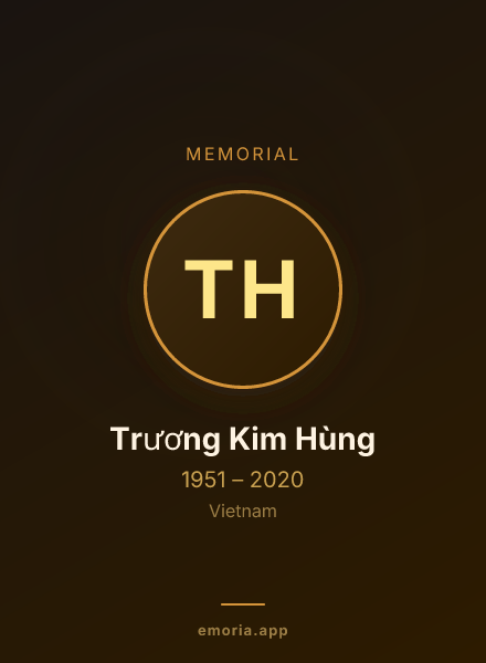 Memorial portrait of Trương Kim Hùng
