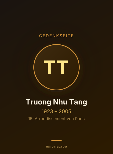 Gedenkportrait von Truong Nhu Tang
