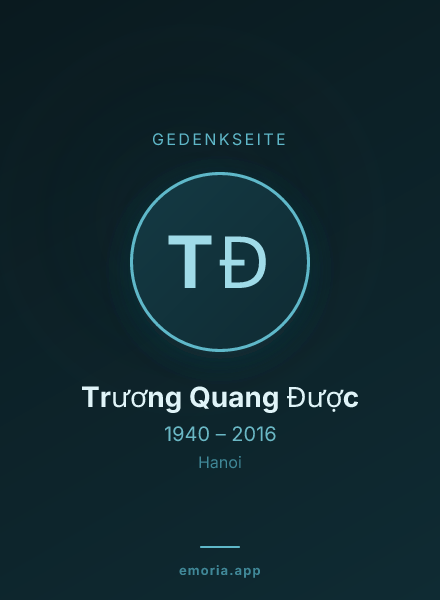 Gedenkportrait von Trương Quang Được
