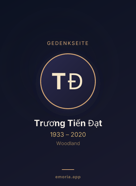 Gedenkportrait von Trương Tiến Đạt