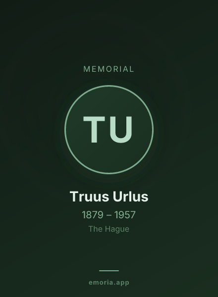 Memorial portrait of Truus Urlus