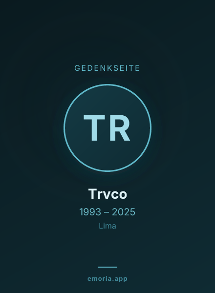 Gedenkportrait von Trvco