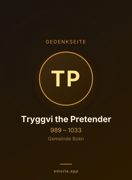 Gedenkportrait von Tryggvi the Pretender