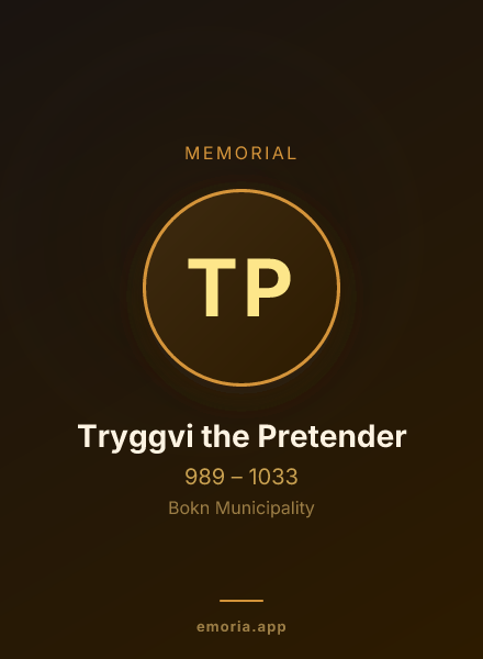 Memorial portrait of Tryggvi the Pretender