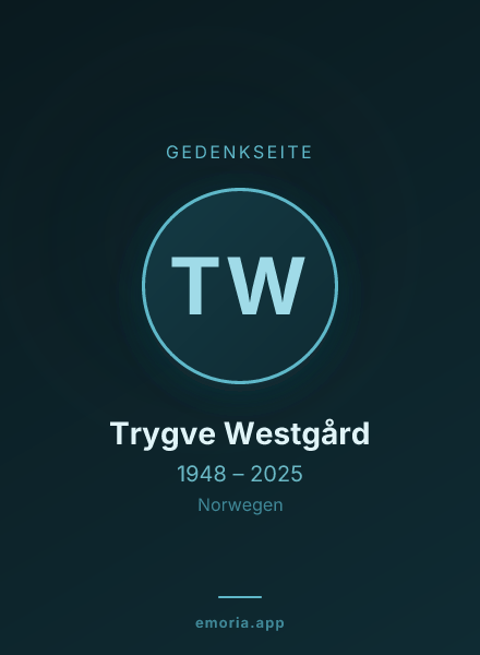 Gedenkportrait von Trygve Westgård