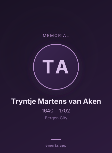 Memorial portrait of Tryntje Martens van Aken