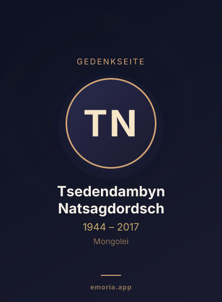 Gedenkportrait von Tsedendambyn Natsagdordsch