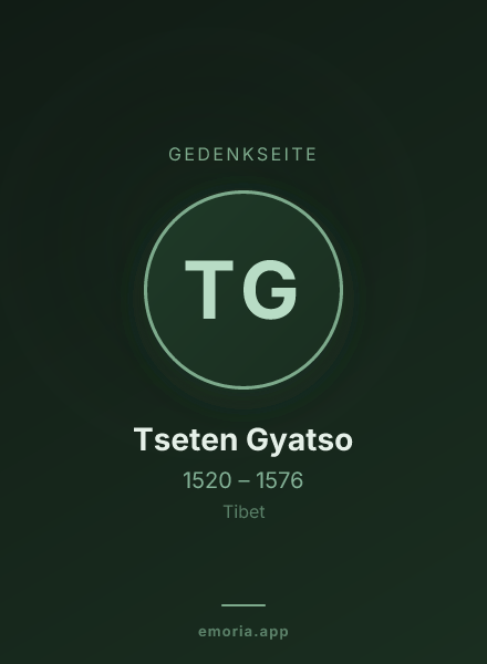 Gedenkportrait von Tseten Gyatso
