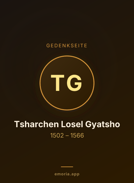 Gedenkportrait von Tsharchen Losel Gyatsho