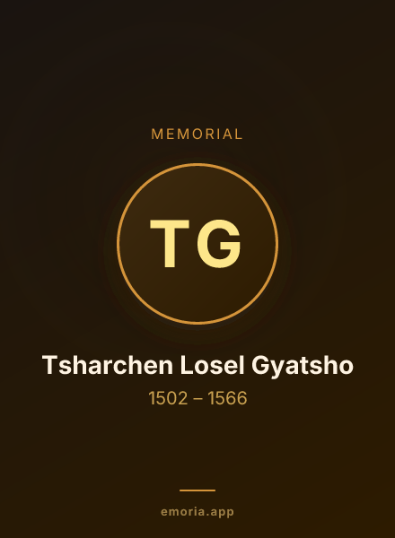 Memorial portrait of Tsharchen Losel Gyatsho