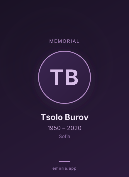 Memorial portrait of Tsolo Burov