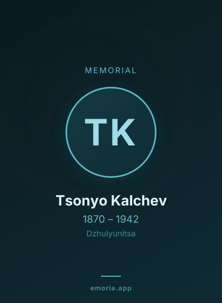 Memorial portrait of Tsonyo Kalchev