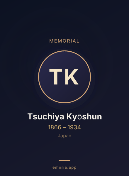 Memorial portrait of Tsuchiya Kyōshun