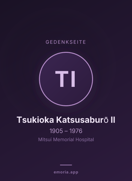 Gedenkportrait von Tsukioka Katsusaburō II