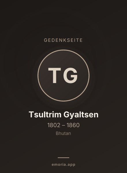 Gedenkportrait von Tsultrim Gyaltsen