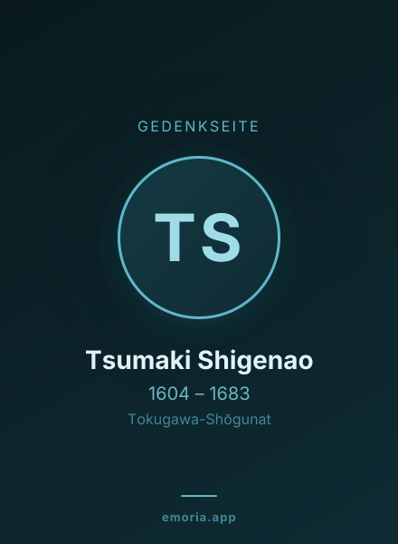 Gedenkportrait von Tsumaki Shigenao