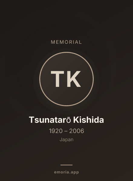 Memorial portrait of Tsunatarō Kishida