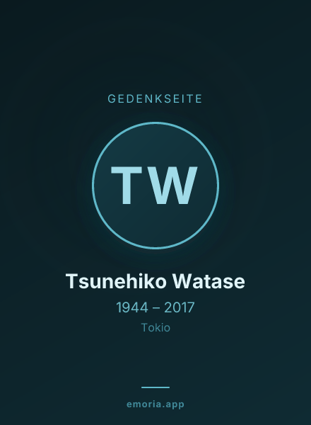 Gedenkportrait von Tsunehiko Watase