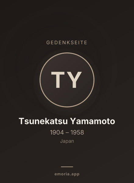 Gedenkportrait von Tsunekatsu Yamamoto