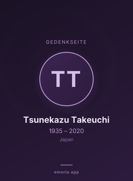 Gedenkportrait von Tsunekazu Takeuchi