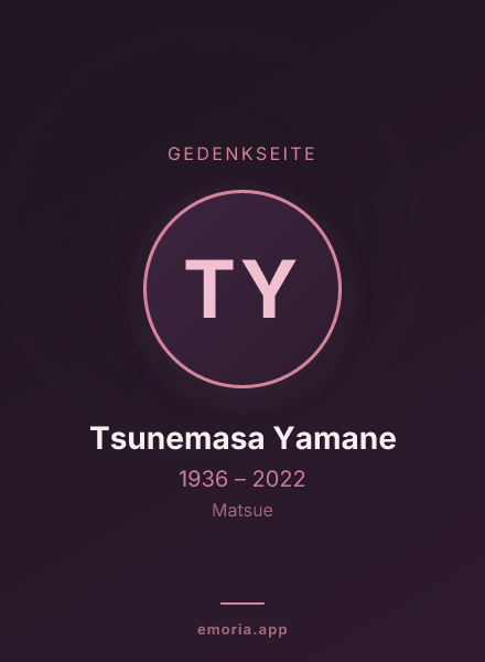 Gedenkportrait von Tsunemasa Yamane