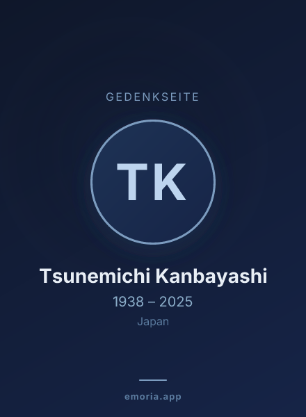 Gedenkportrait von Tsunemichi Kanbayashi