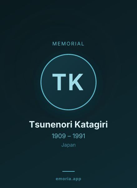 Memorial portrait of Tsunenori Katagiri