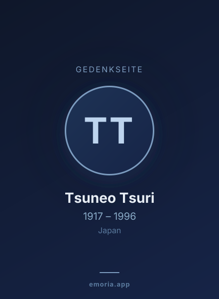 Gedenkportrait von Tsuneo Tsuri