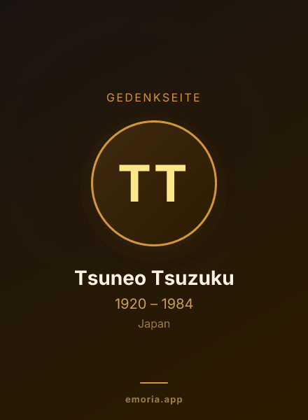 Gedenkportrait von Tsuneo Tsuzuku